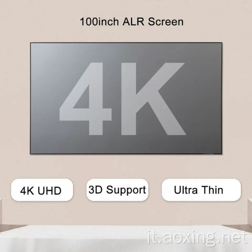 ALR 120 &quot;- Schermata di proiezione home theater 4K pollici